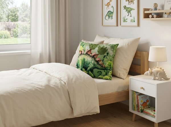 Perna decorativa STEGOSAURUS 40x40 cm, verde