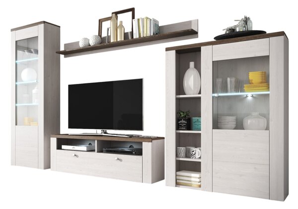 Mobilier living Larita Typ 10 (sibiu larche + Stejar sonoma trufă). Promo -12%. 1030519