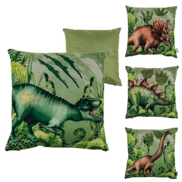 Perna decorativa STEGOSAURUS 40x40 cm, verde