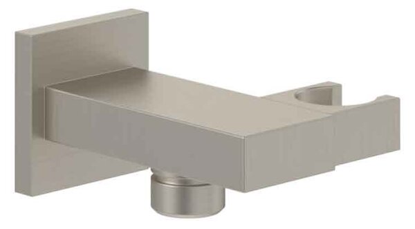 Cot racord Villeroy&Boch, Universal Showers, pătrat cu suport duș, brushed nickel