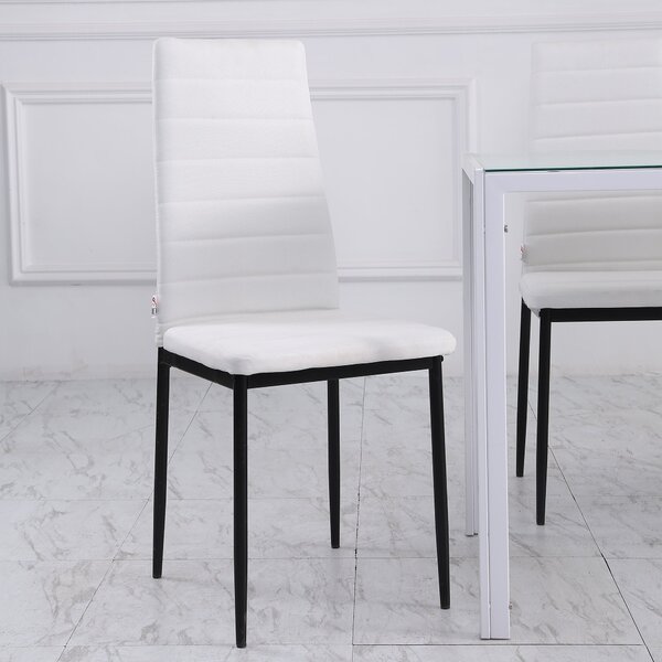 Set 4 scaune bucatarie HOMCOM, scaune moi, scaune pentru bucatarie, sarcina 120kg,41 x 50 x 97cm | Aosom Romania