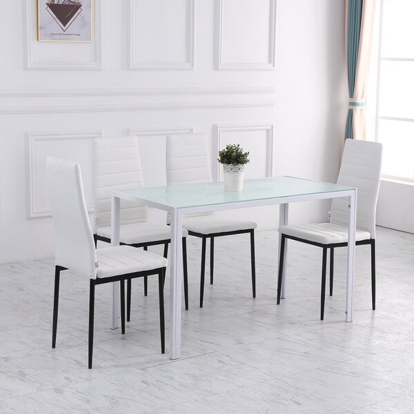Set 4 scaune bucatarie HOMCOM, scaune moi, scaune pentru bucatarie, sarcina 120kg,41 x 50 x 97cm | Aosom Romania
