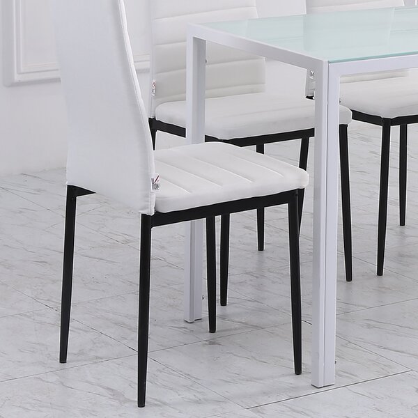 Set 4 scaune bucatarie HOMCOM, scaune moi, scaune pentru bucatarie, sarcina 120kg,41 x 50 x 97cm | Aosom Romania