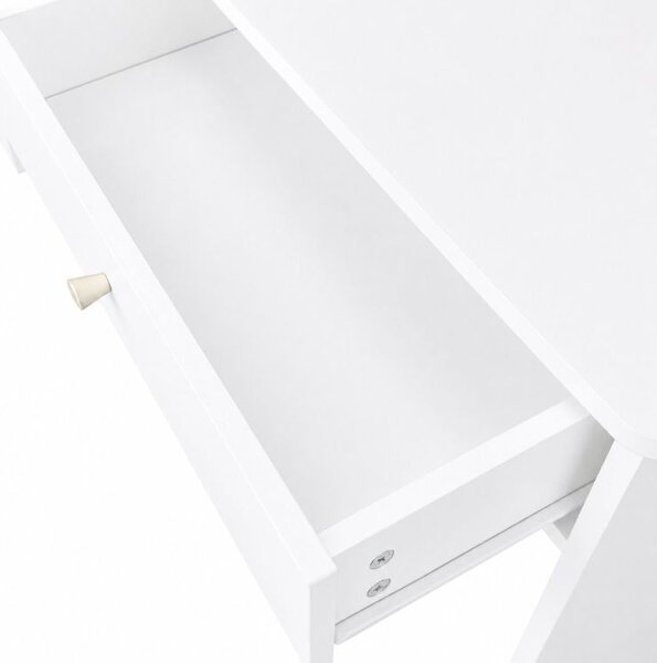 Masă de toaletă modernă cu oglindă rotundă LED
