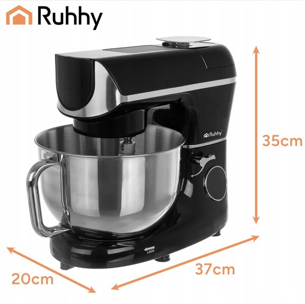 Mixer planetar Ruhhy 2000W - Cu bol încălzit 5.5L, cântar integrat și temporizator