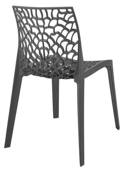Scaun Hush, Pako World, PP, Gri, 50x57x81 cm