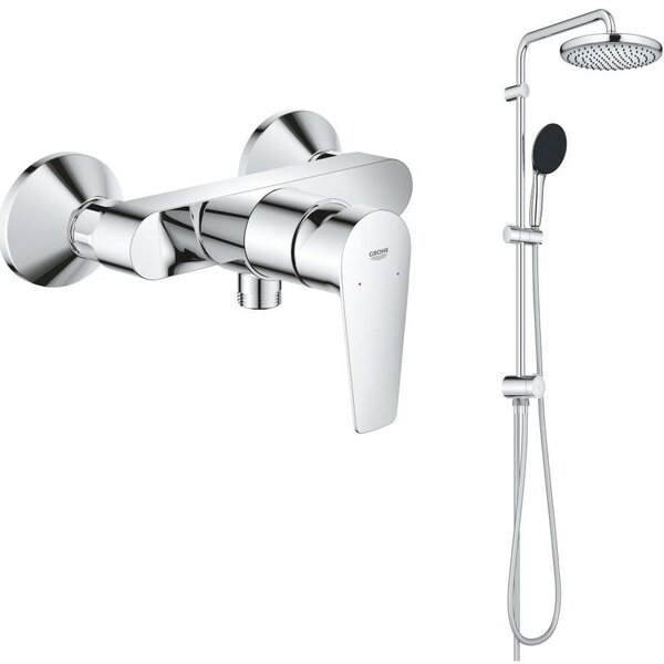 Set set de duș Grohe Vitalio Start System 26680001, baterie de duș Grohe Start Edge 24197001