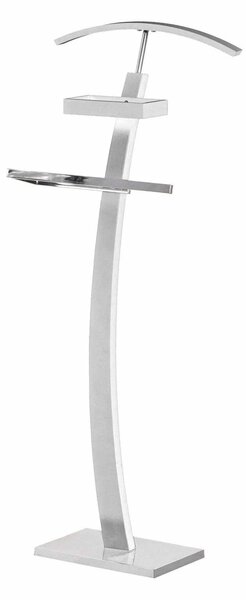 Stander haine WU13, alb, otel/lemn, 32x20x117 cm