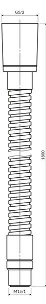 Omnires furtun de duș 180 cm || 062MBSB