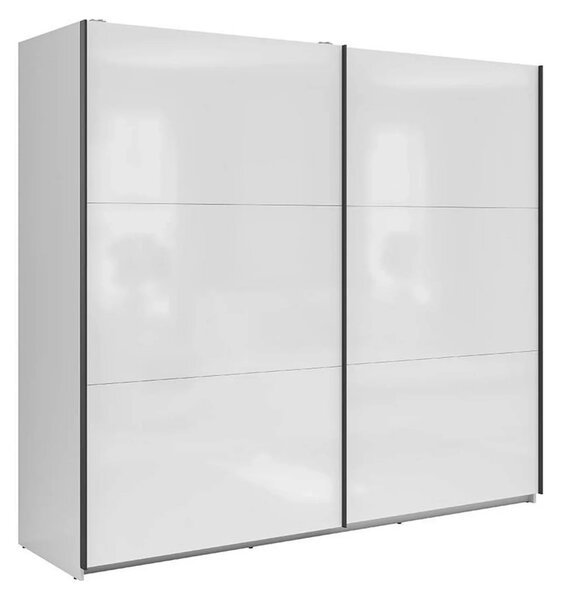 Dressing TETRIX, alb lucios, PAL, cu 2 usi, 220x60x196 cm