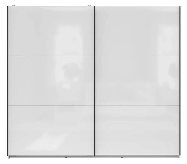 Dressing TETRIX, alb lucios, PAL, cu 2 usi, 220x60x196 cm