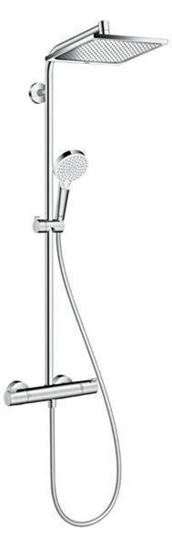 Coloana dus cu baterie si termostat Hansgrohe, Crometta E 240, crom