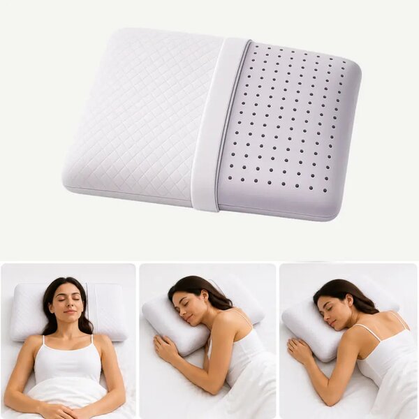 Perna ortopedica AERO-SAN Lavanda Gel, memory foam infuzat cu lavanda