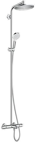 Coloana dus cu baterie si termostat Hansgrohe, Crometta S 240 1jet, cu pipa cada