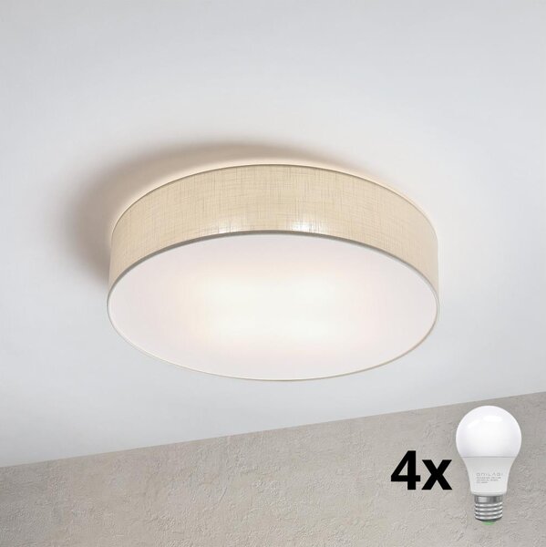 Brilagi - Plafonieră LED SIRIJA 4xE27/60W/230V, diam. 60 cm, crem