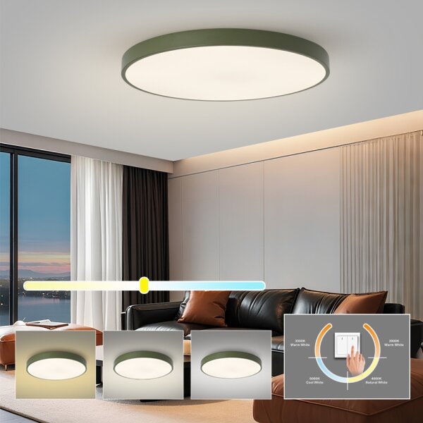 Brilagi - Plafonieră LED POOL LED/100W/230V 3000/4000/6000K 80 cm verde