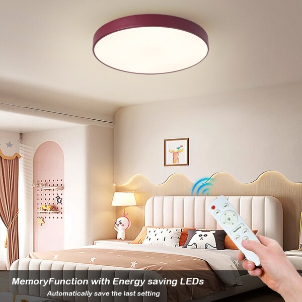 Plafonieră LED reglabilă Brilagi-LED POOL LED/60W/230V 3000-6000K 50 cm bordo + telecomandă