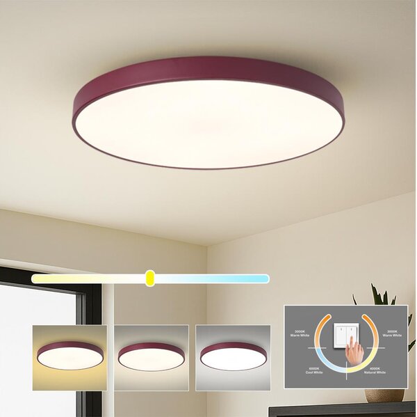 Brilagi - Plafonieră LED POOL LED/100W/230V 3000/4000/6000K 80 cm bordo