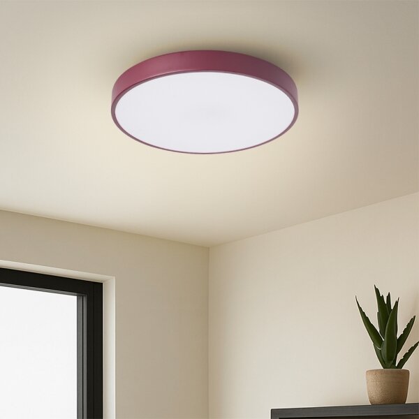 Brilagi - Plafonieră LED POOL/36W/230V 3000/4000/6000K 30 cm burgundiu