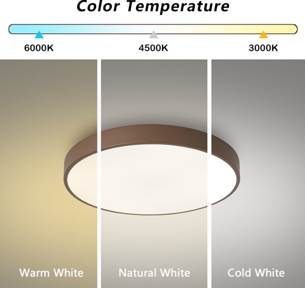 Brilagi - Plafonieră LED POOL LED/60W/230V 3000/4000/6000K 50 cm maro