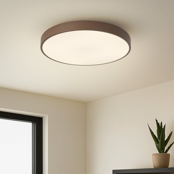 Brilagi - Plafonieră LED POOL, 48W, 230V, 3000/4000/6000K, 40 cm, maro