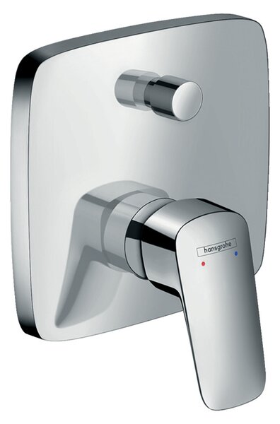 Baterie cada - dus, Hansgrohe, Logis, incastrata, crom