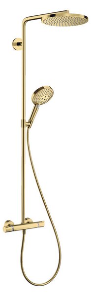 Coloana dus cu baterie termostatata Hansgrohe, Raindance Select S, cu 1 jet, auriu