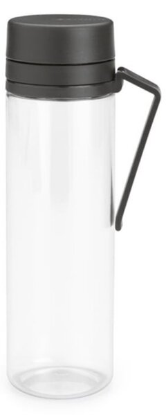 Sticla Brabantia Make&Take 1006278, 500 ml, Cu filtru, Protectie impotriva scurgerilor, Deschidere larga, Transparent/Gri inchis