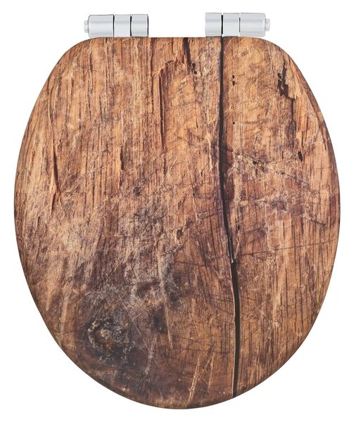 Capac WC 37 x 43 cm Easy-Close (cu închidere automată) Rustic – Wenko