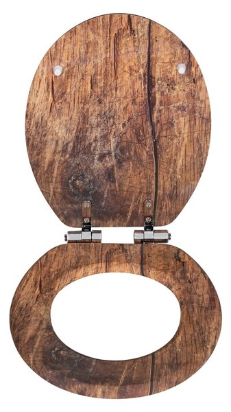 Capac WC 37 x 43 cm Easy-Close (cu închidere automată) Rustic – Wenko