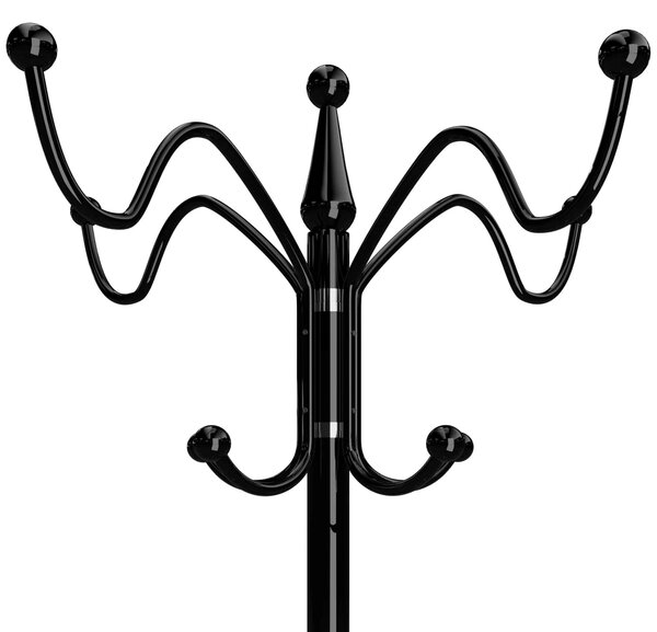 Cuier de podea TENZY cu bază din marmură, 37x173cm, negru Casaria