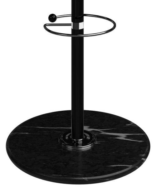 Cuier de podea TENZY cu bază din marmură, 37x173cm, negru Casaria