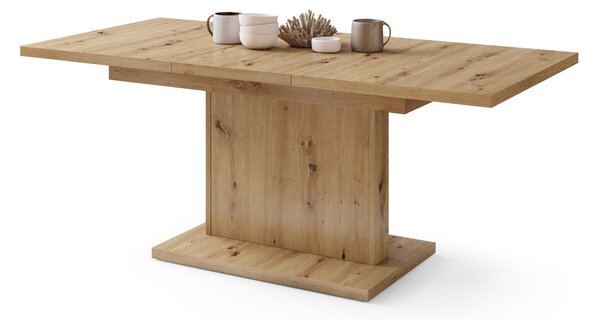 Mazzoni ASTON MINI Stejar Artisan - MĂSUȚĂ DE CAFEA MODERNĂ EXTENSIBILĂ REGLABILĂ PE ÎNĂLȚIME MASĂ TRANSFORMABILĂ