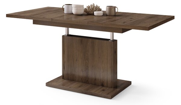 Mazzoni ASTON MINI Nuc Elegant - MĂSUȚĂ DE CAFEA MODERNĂ EXTENSIBILĂ REGLABILĂ PE ÎNĂLȚIME MASĂ TRANSFORMABILĂ