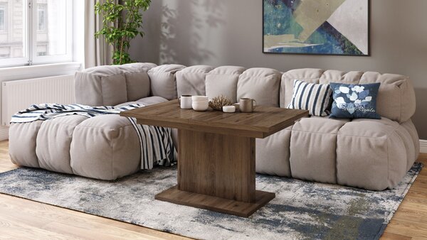 Mazzoni ASTON MINI Nuc Elegant - MĂSUȚĂ DE CAFEA MODERNĂ EXTENSIBILĂ REGLABILĂ PE ÎNĂLȚIME MASĂ TRANSFORMABILĂ