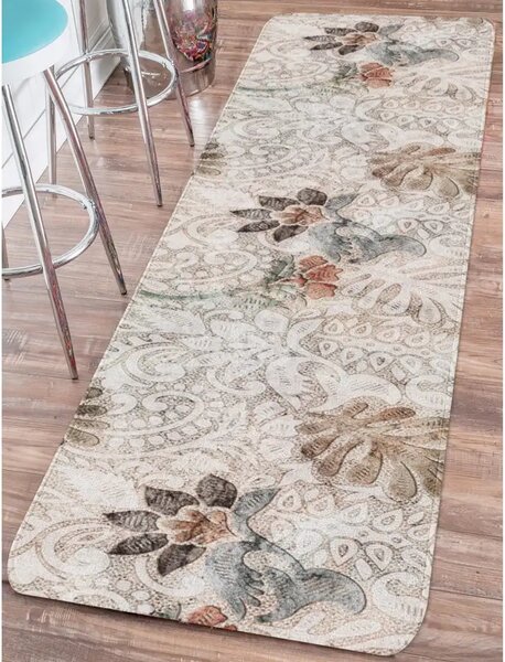 Covor de bucatarie Otto, model flor, 80 cm