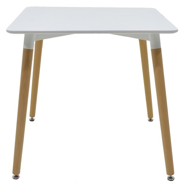 Set masa si scaune 3 buc Natali-Gaston Pako World Alb 80x80x76 cm