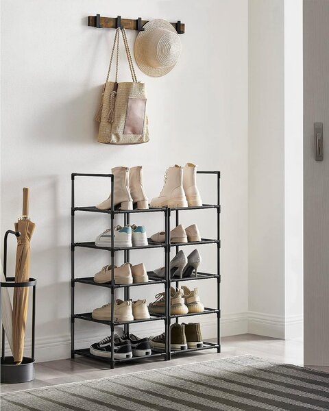 Pantofar, Songmics, Negru, 33x33x173 cm