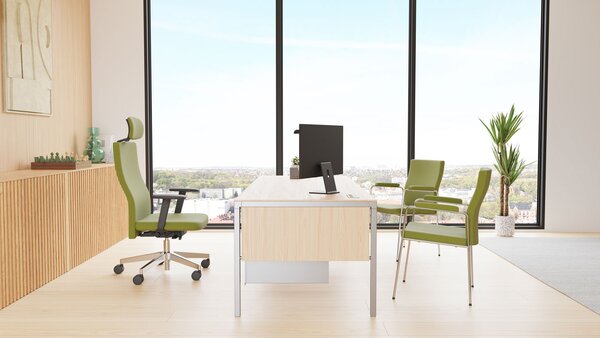 Scaun de birou Team Plus W Chrome