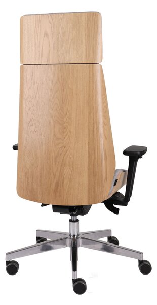 Scaun de birou Moon Wood HD - Furnir de stejar