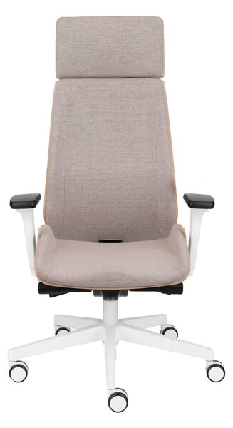 Scaun de birou Moon Wood HD White