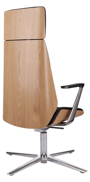 Scaun de conferință Moon Wood HD CF - Furnir de stejar