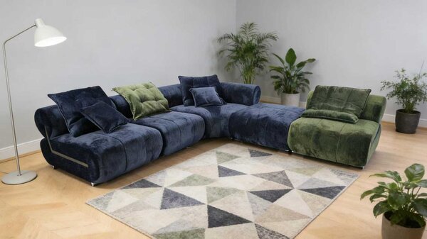 Colțar extensibil dumonde cu ladă de depozitare si sezut confortabil din spuma high-density, Avangarde 310x310 cm