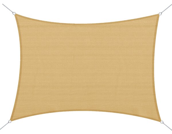 Outsunny Cort Parasolar Dreptunghiular din PE Protecție UV Culoare Nisip pentru Evenimente 4x6m | Aosom Romania