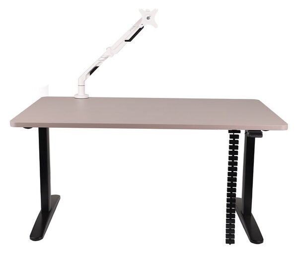 Set: Birou reglabil Alto 102 Black + suport pentru monitor + organizator pentru cabluri