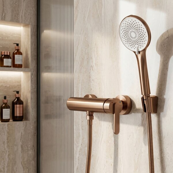 Baterie pentru cadă REA Ontario Side Brush Copper