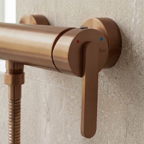 Baterie pentru cadă REA Ontario Side Brush Copper