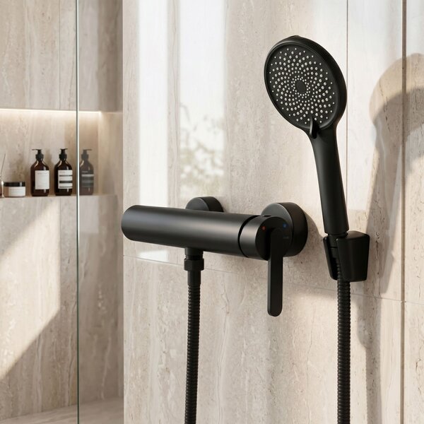 Baterie pentru cadă REA Ontario Side Black