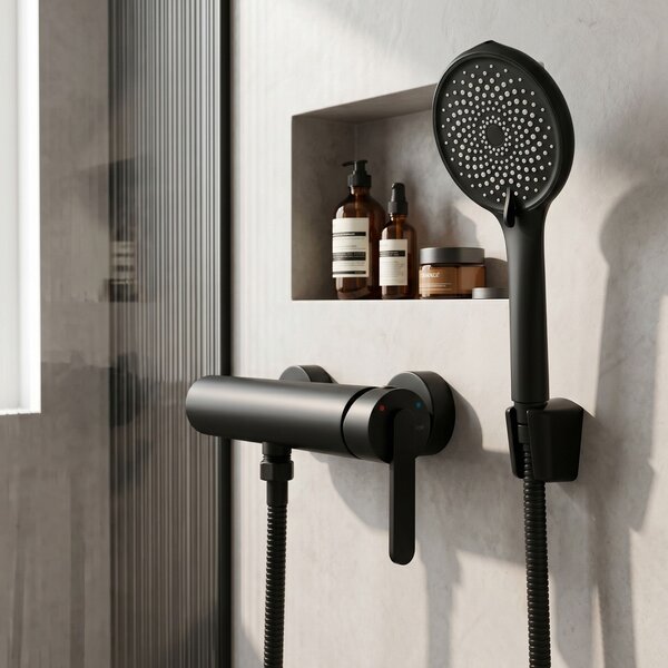 Baterie pentru cadă REA Ontario Side Black