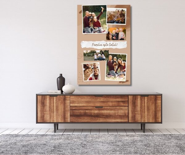 Tablou canvas personalizat Familia este totul